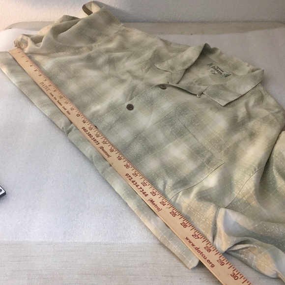 Tommy Bahama 100% Silk Plaid Button Down Men's Size XXL - Picture 8 of 9